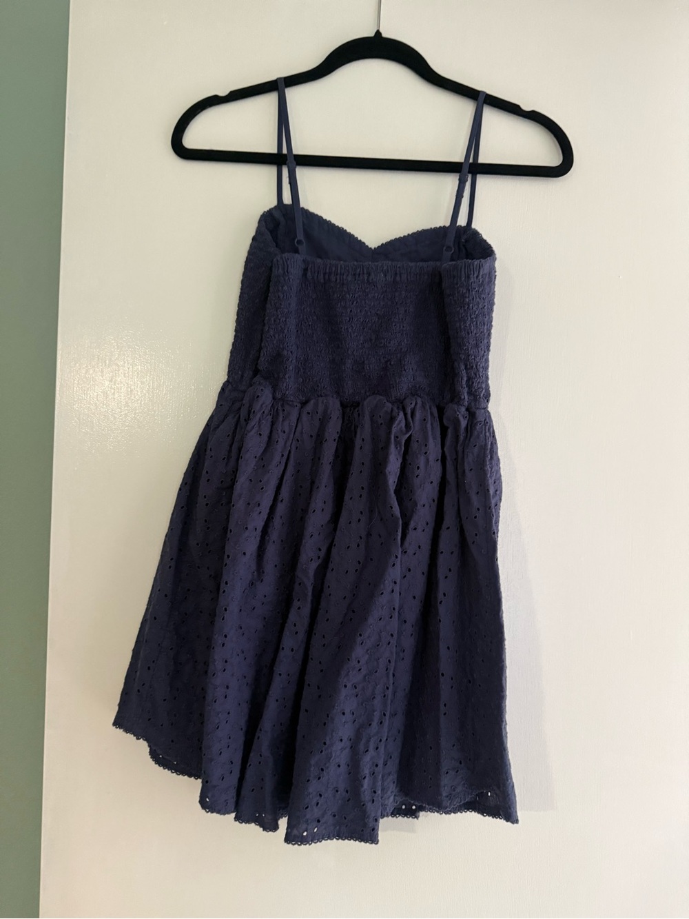 aerie Eyelet spaghetti strap Mini Dress - Picture 3 of 4